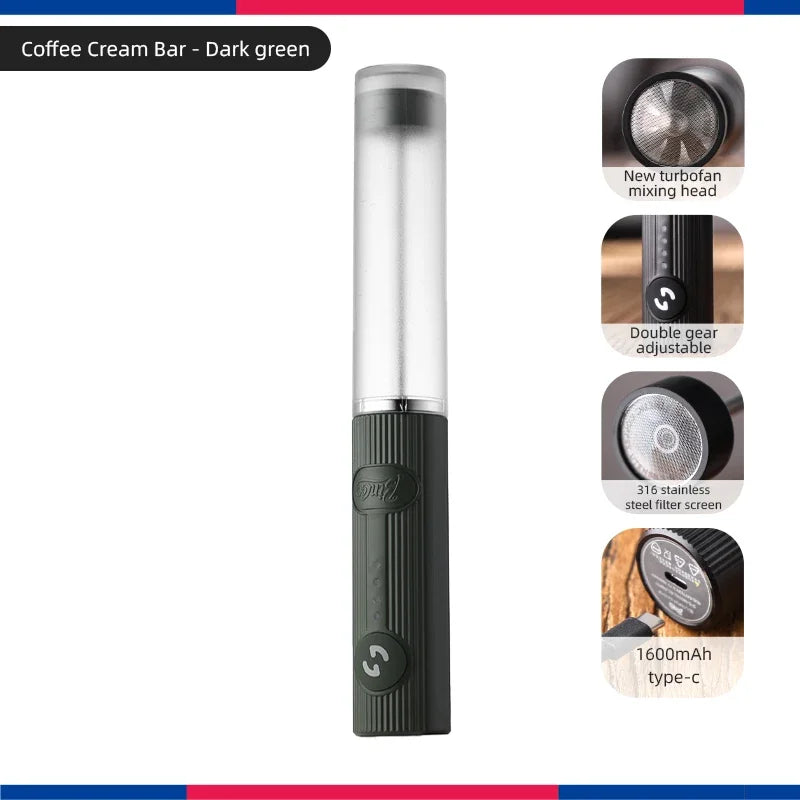 Bincoo New Milk Foamer Coffee Whisk Mixer Electric Blender Egg Beater Mini Frother Handle Stirrer Cappuccino Maker Cooking Tools