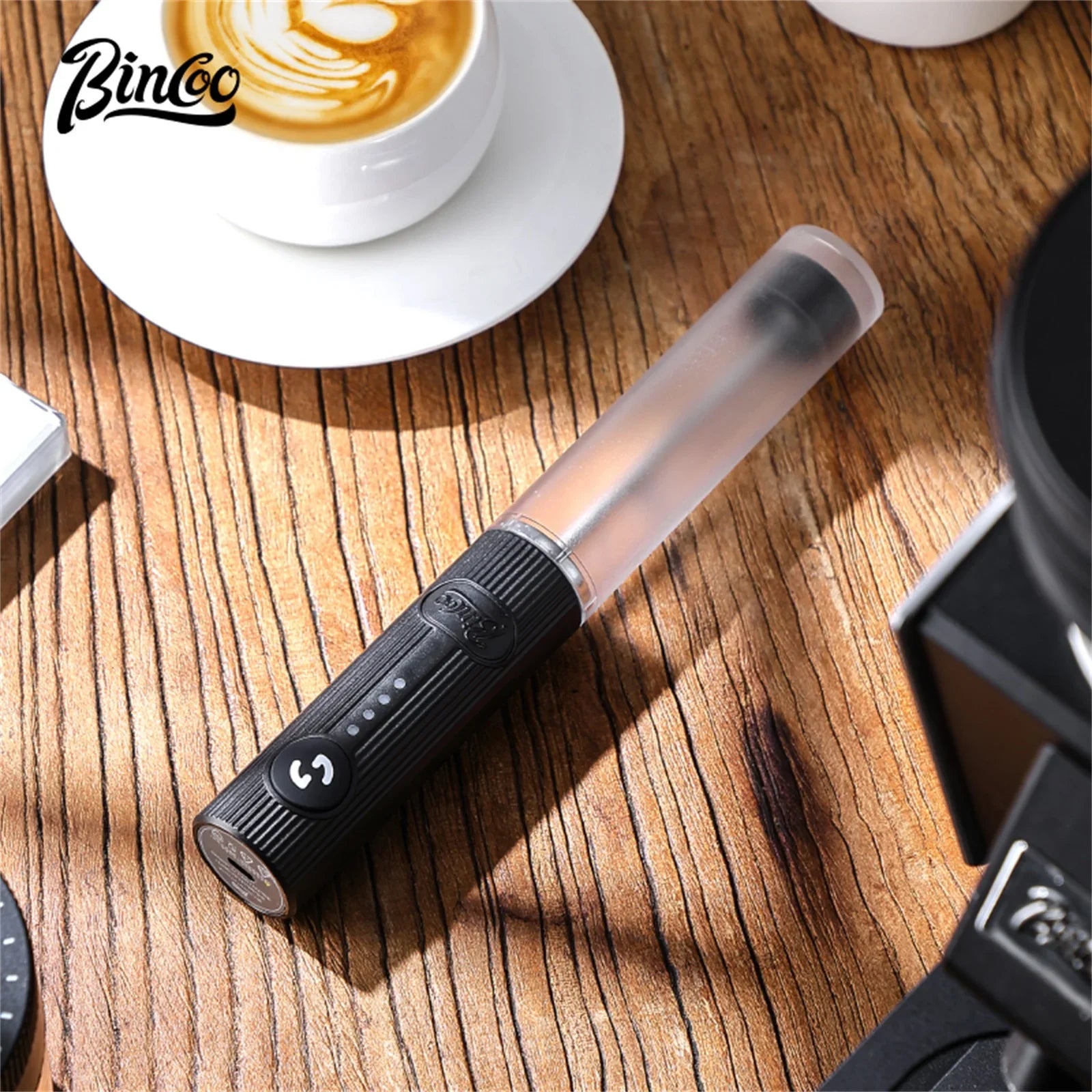 Bincoo New Milk Foamer Coffee Whisk Mixer Electric Blender Egg Beater Mini Frother Handle Stirrer Cappuccino Maker Cooking Tools