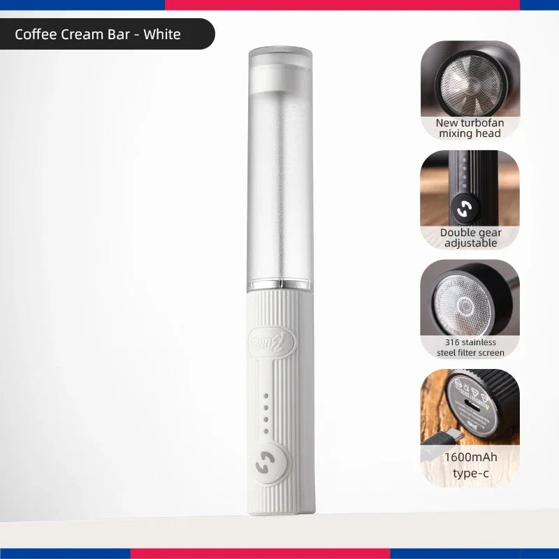 Bincoo New Milk Foamer Coffee Whisk Mixer Electric Blender Egg Beater Mini Frother Handle Stirrer Cappuccino Maker Cooking Tools