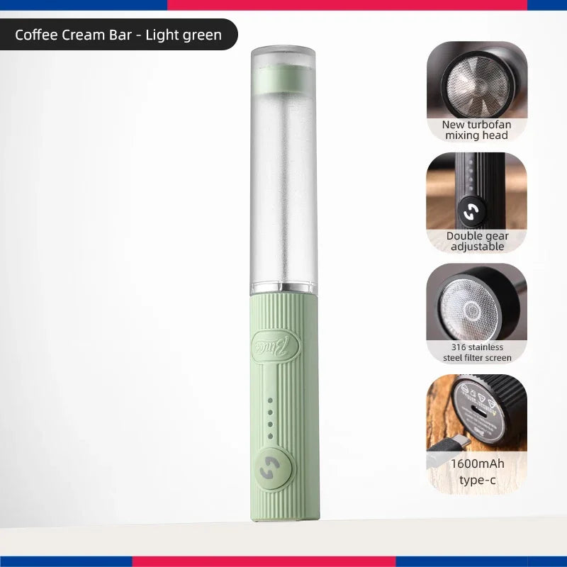 Bincoo New Milk Foamer Coffee Whisk Mixer Electric Blender Egg Beater Mini Frother Handle Stirrer Cappuccino Maker Cooking Tools
